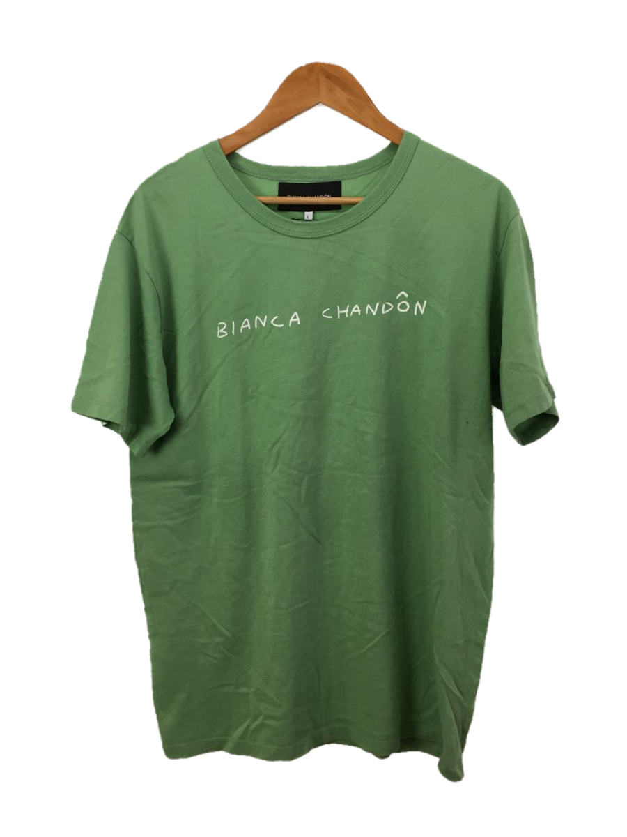 Bianca Chandon◆Tシャツ/L/コットン/GRN/無地_画像1