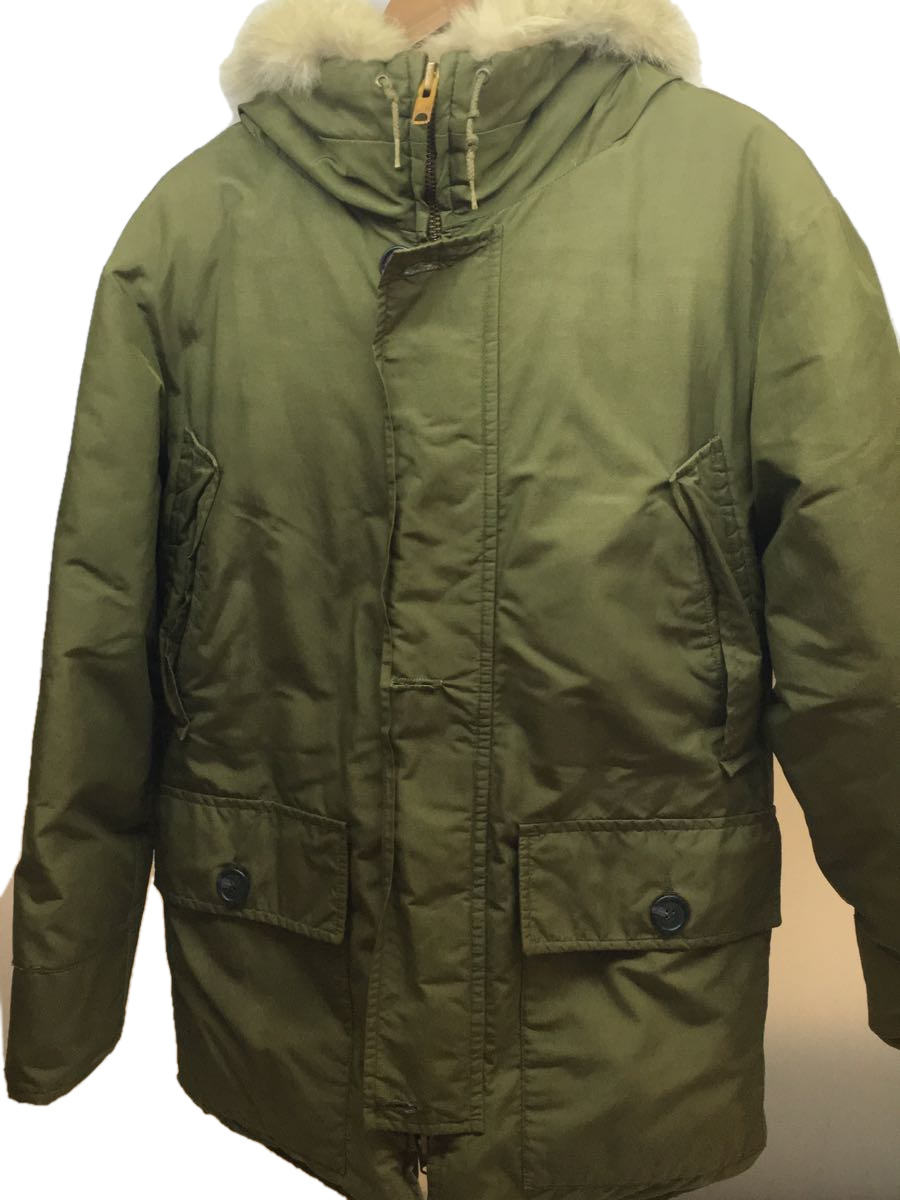 EDDIE BAUER◇ダウンジャケット/グリーン/古着)ポーラパーカー
