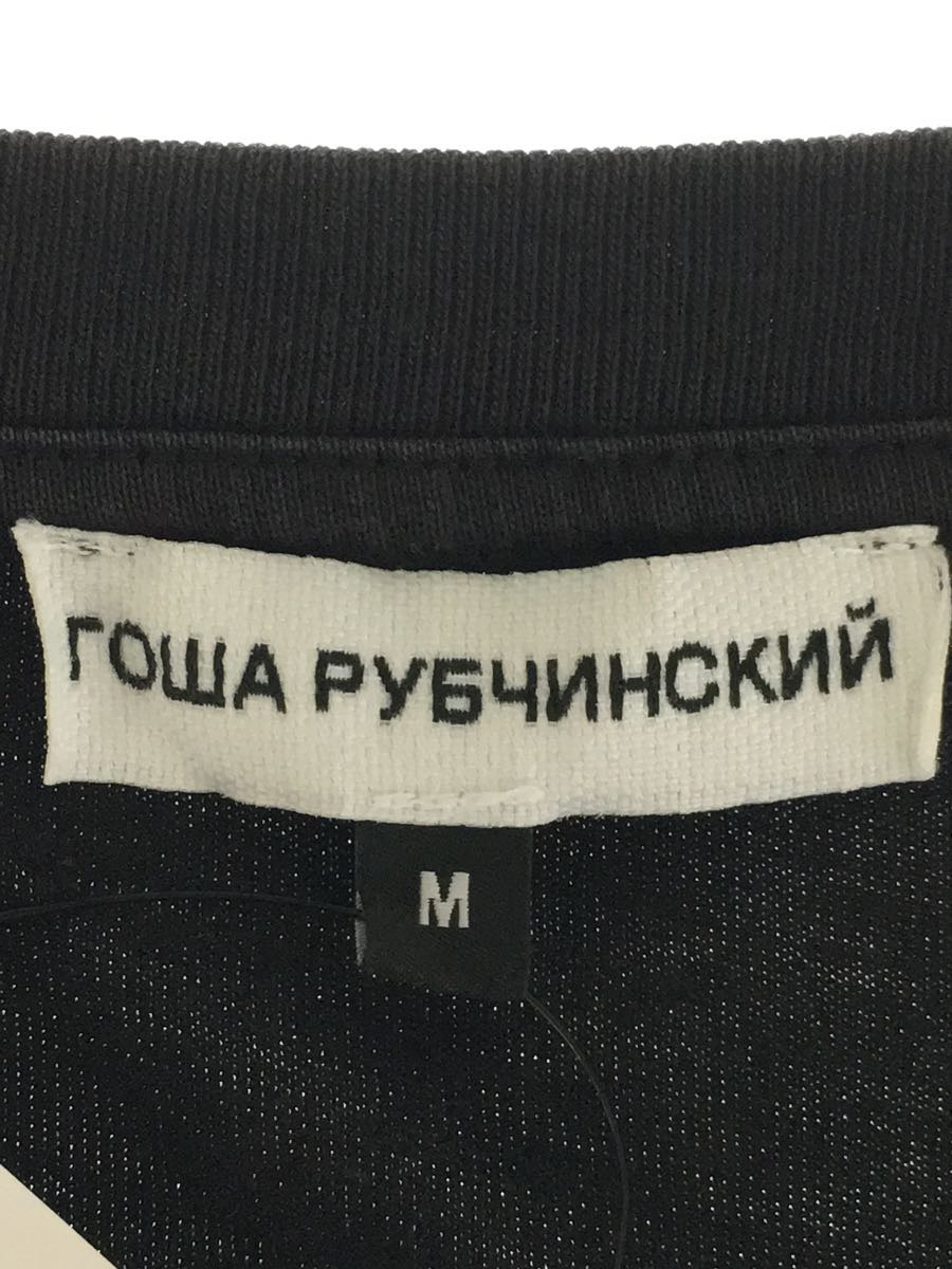 Gosha Rubchinskiy◆P Logo T-shirt/Tシャツ/M/コットン/ブラック/G011-T002_画像3