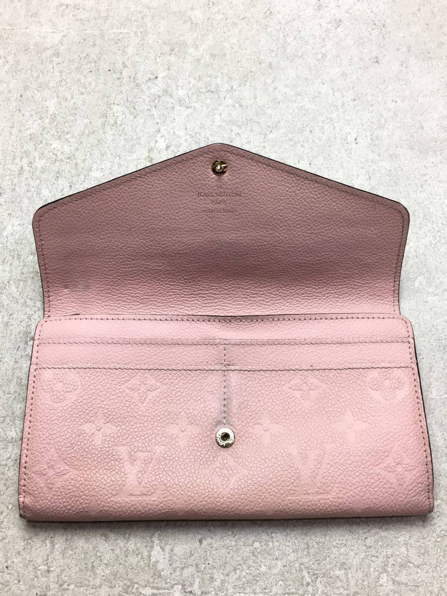 LOUIS VUITTON◇ポルト・フォイユ・サラ_モノグラム・アンプラント_PNK