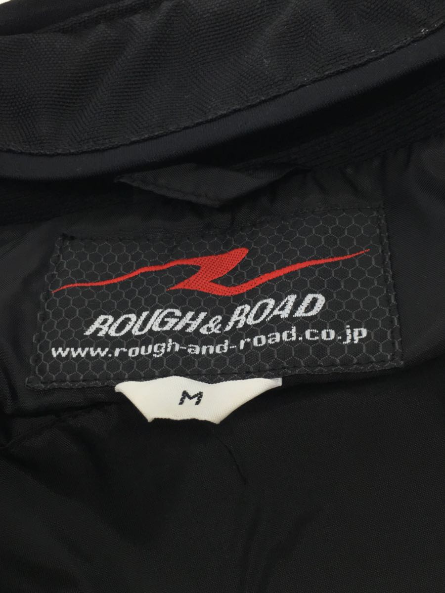 ROUGH&ROAD◆デュアルテックストレイルツーリングジャケット/M/ブラック/RR7662/汚れ使用感有_画像3