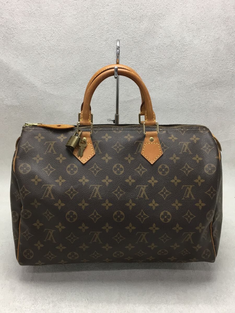 LOUIS VUITTON◇スピーディ35(NEW)_モノグラムキャンバス/PVC/BRW