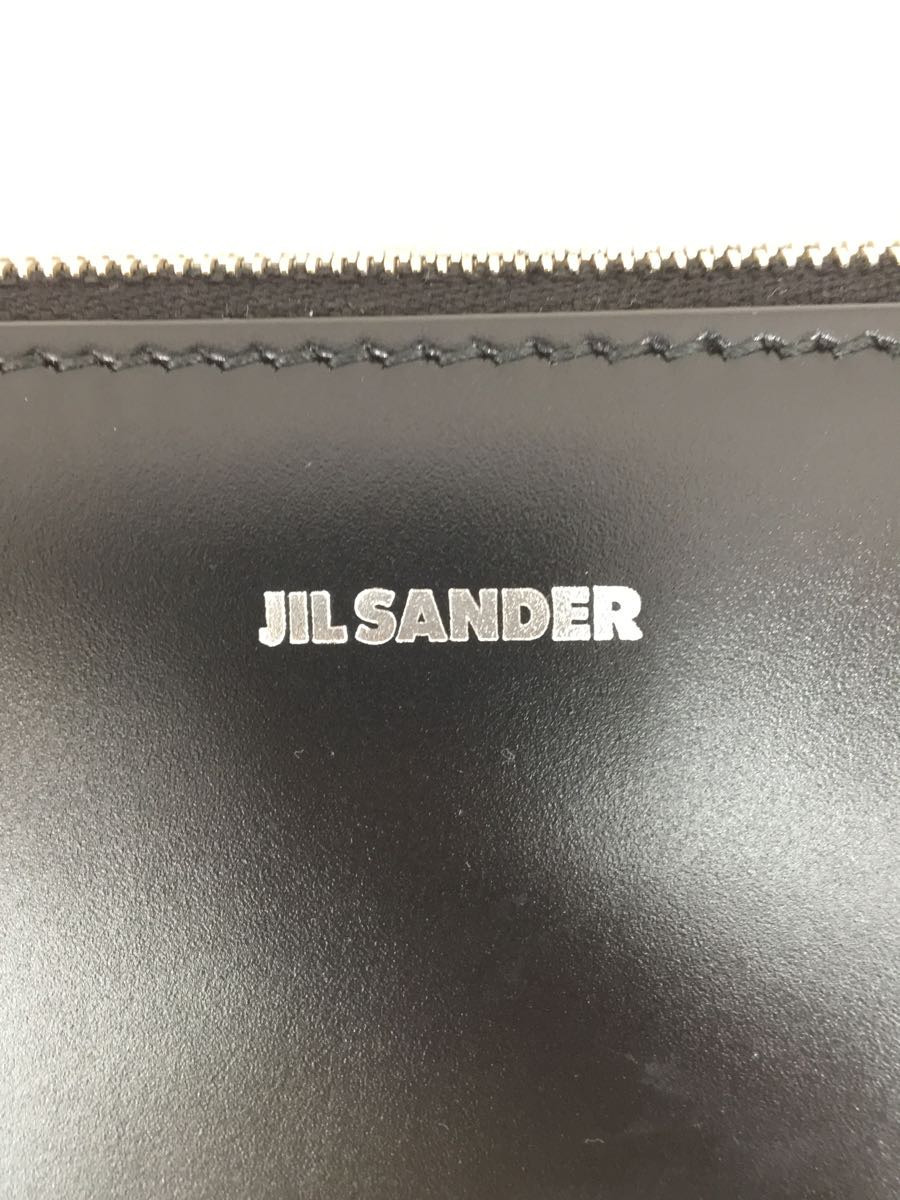 JIL SANDER* clutch bag / cow leather /BLK/ black / Jil Sander /tootie wallet