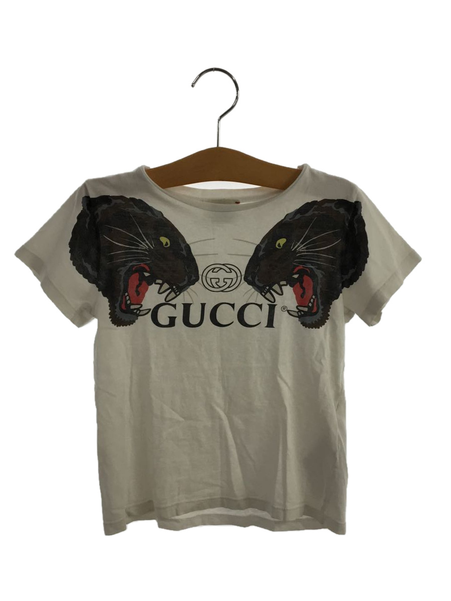 GUCCI◆graphic logo t shirt/Tシャツ/コットン/WHT/547559XJAH1