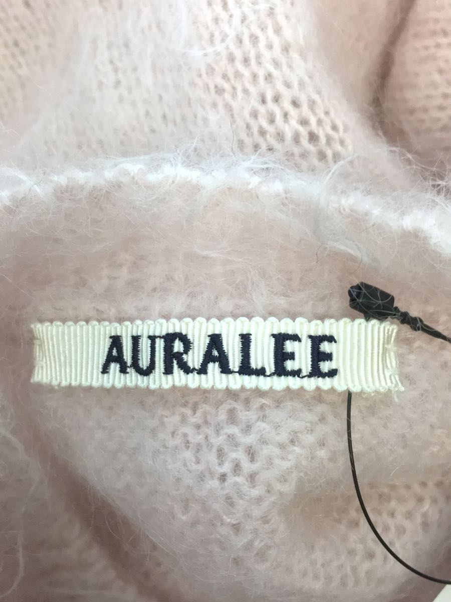 AURALEE◆22AW/BRUSHED SUPER KID MOHAIR KNIT PULL /0/モヘア/PNK/A22AP04KM_画像3