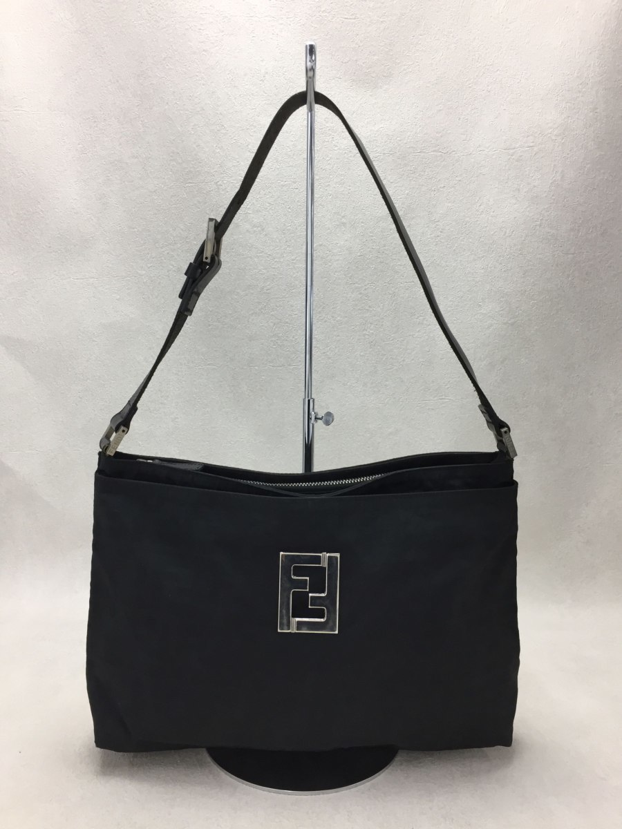 FENDI◆ハンドバッグ/BLK/総柄_画像1