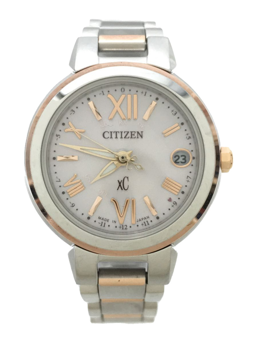 CITIZEN◆ソーラー腕時計/アナログ/ステンレス/GLD/SLV/T025056