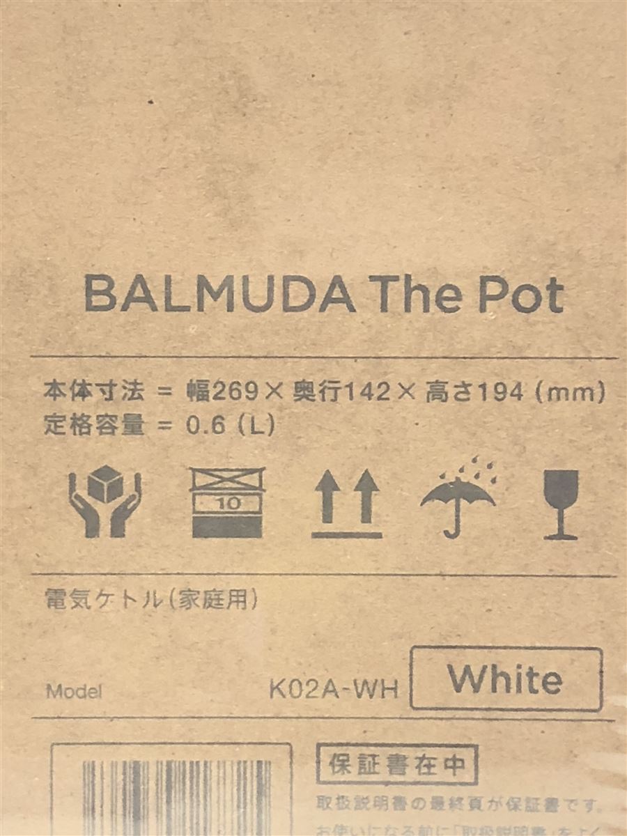 BALMUDA◆バルミューダ The Pot K02A-WH [ホワイト] 電気ケトル_画像7