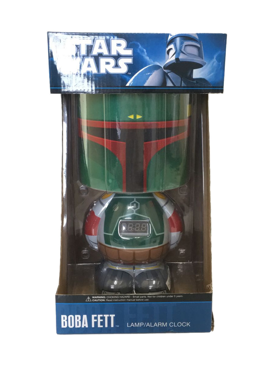 starwars*starwars Звездные войны /BOBA FETT/LAMP/ALARM CLOCK/ хобби /GRN