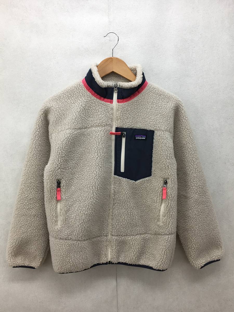 patagonia◆パタゴニア/GIRLS RETRO-X JACKET/キッッズ/XL/ポリエステル/BEG/65621FA17_画像1