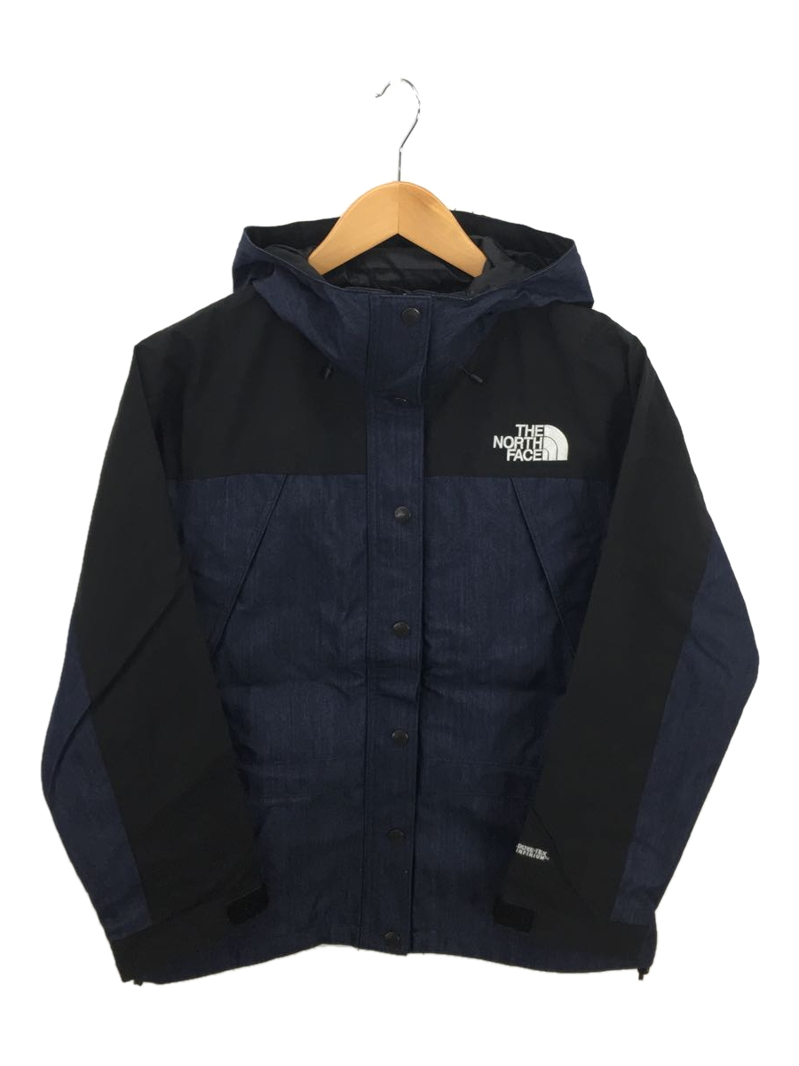 THE NORTH FACE◇MOUNTAIN LIGHT DENIM JACKET/L/ナイロン/NVY/無地