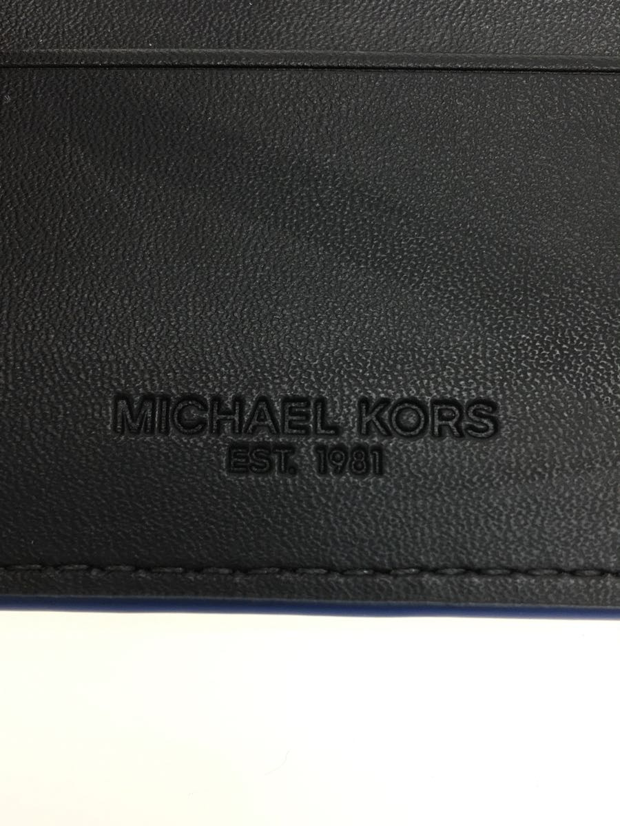 MICHAEL KORS◆2つ折り財布/レザー/BLK/レディース/36H9LGFF7L_画像3