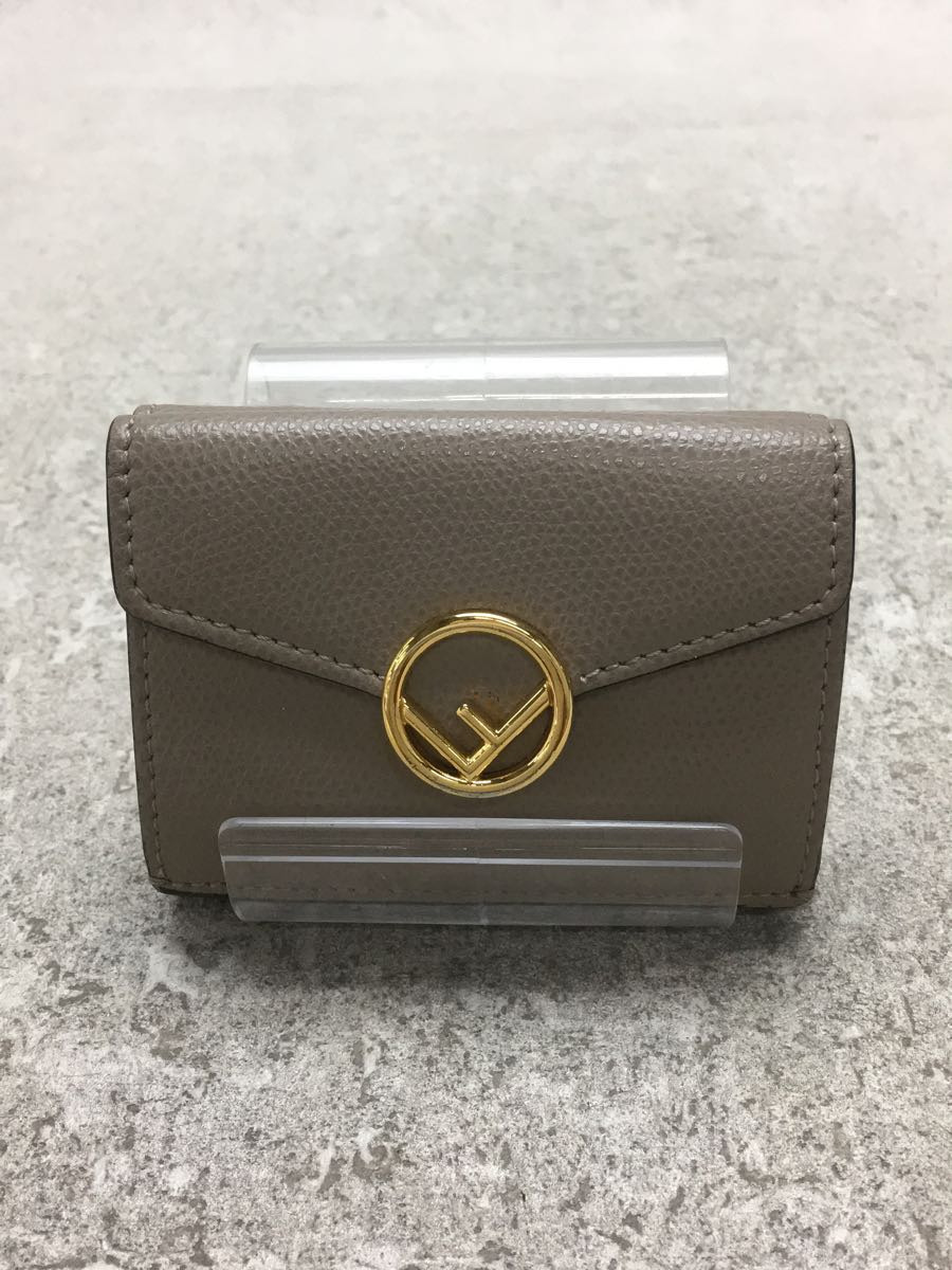 最安値挑戦! FENDI◆箱有/トリフォルドウォレット/2つ折り財布/レザー/BEG/無地/レディース その他 最安値挑戦! FENDI◆箱有/トリフォルドウォレット/2つ折り財布/レザー/BEG/無地/レディース その他
