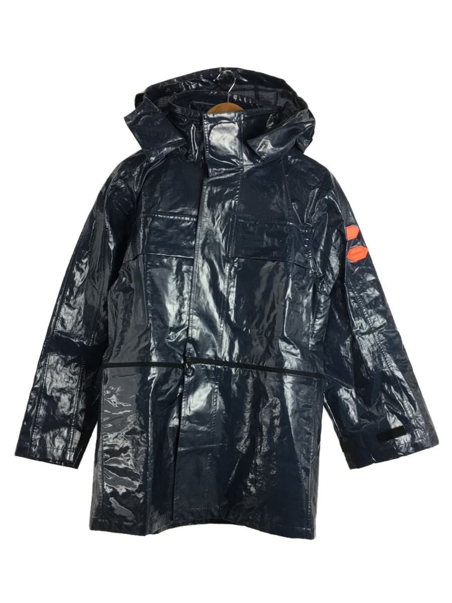 訳あり商品 OFF-WHITE◆GLOSSY VELCRO COAT/タグ付/ビニールコーティング/コート/XS/リネン/NVY XSサイズ以下 訳あり商品 OFF-WHITE◆GLOSSY VELCRO COAT/タグ付/ビニールコーティング/コート/XS/リネン/NVY XSサイズ以下