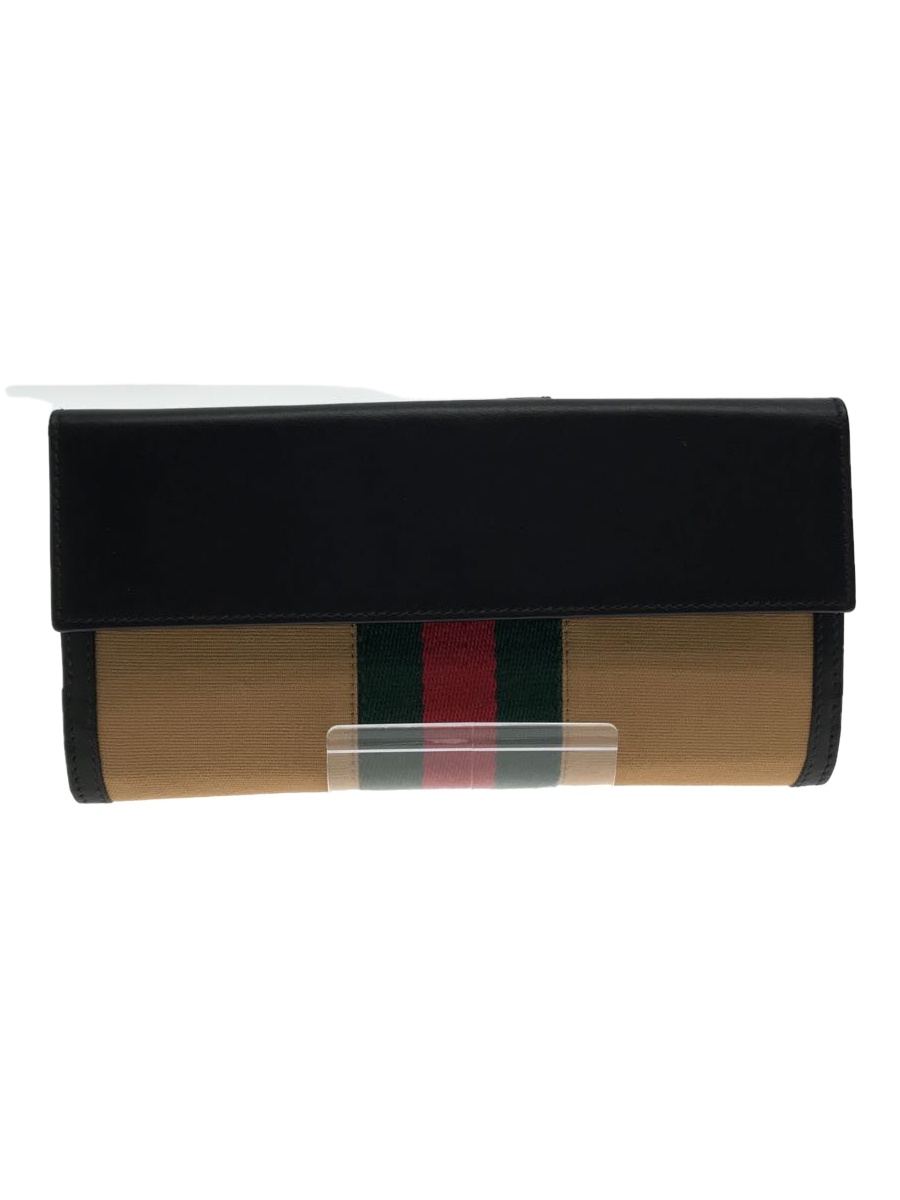 最新入荷】 GUCCI◇長財布/-/BRW/シェリーライン/035 2184 2181 長財布