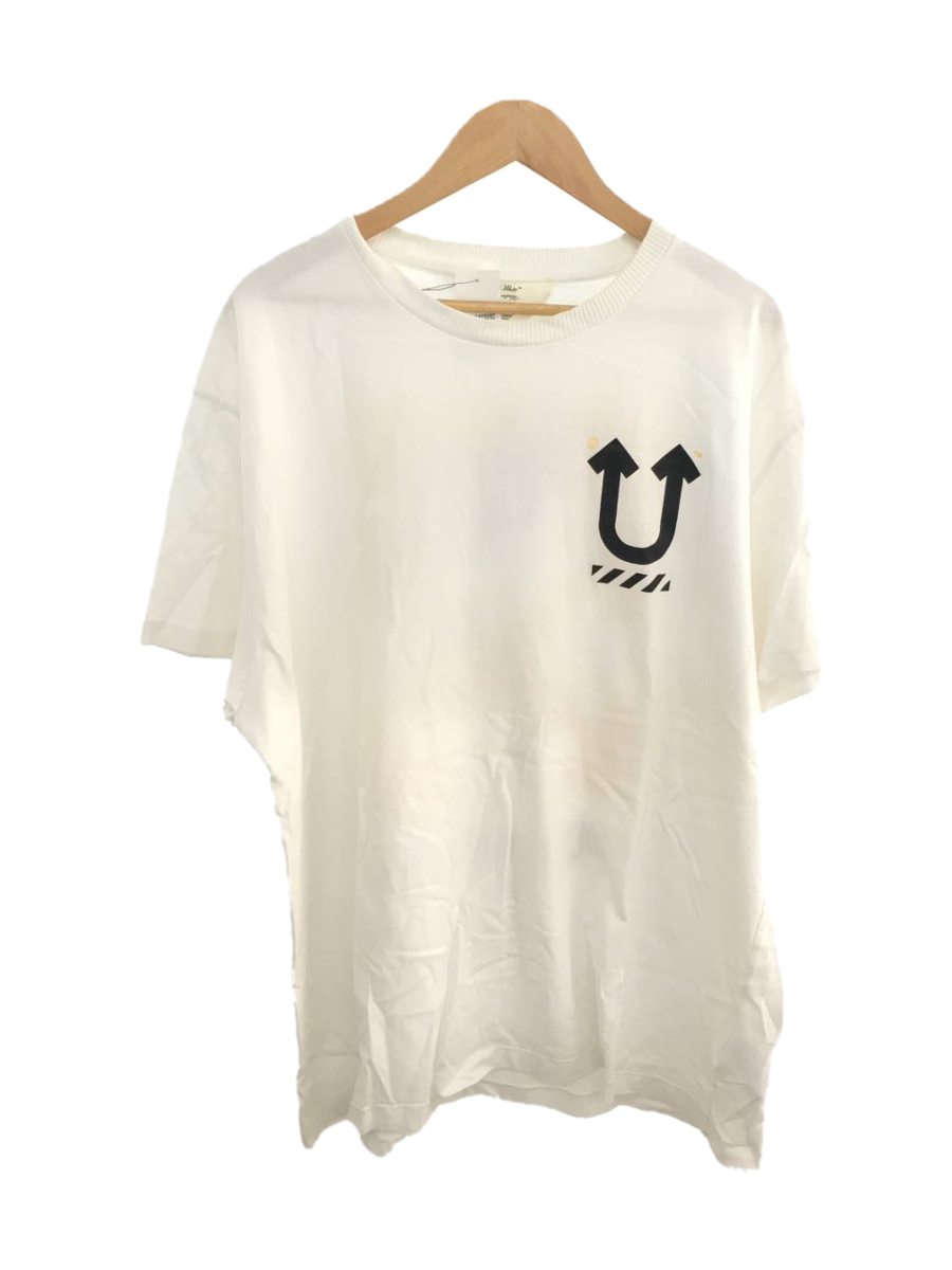 OFF-WHITE◆Tシャツ/L/コットン/WHT/無地/OMAA061G19877010/OFF-WHITE