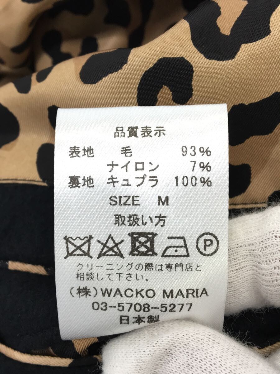 WACKO MARIA◇ステンカラーコート/M/ウール/BLK/無地/22FW-WMO-CO02