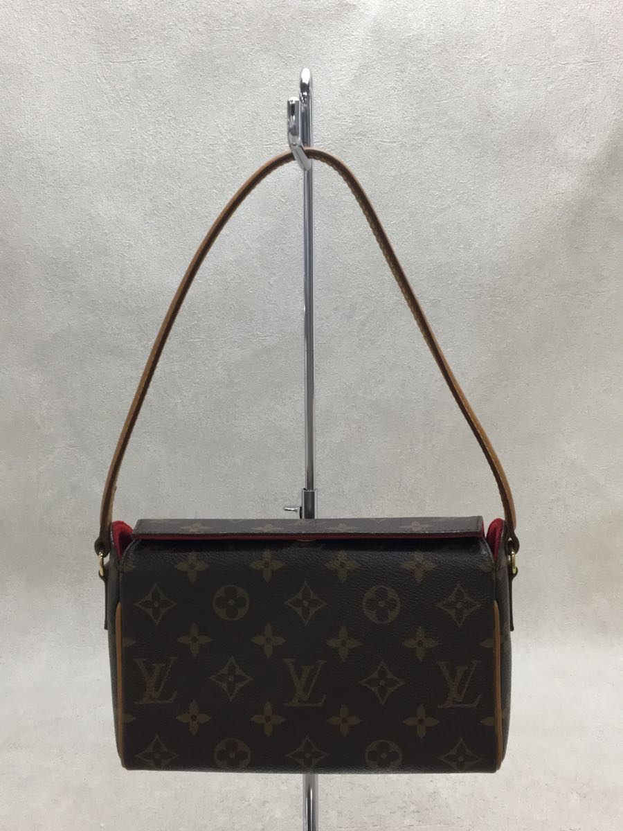 LOUIS VUITTON Monogram Recital Shoulder Bag M51900 Brown Women's