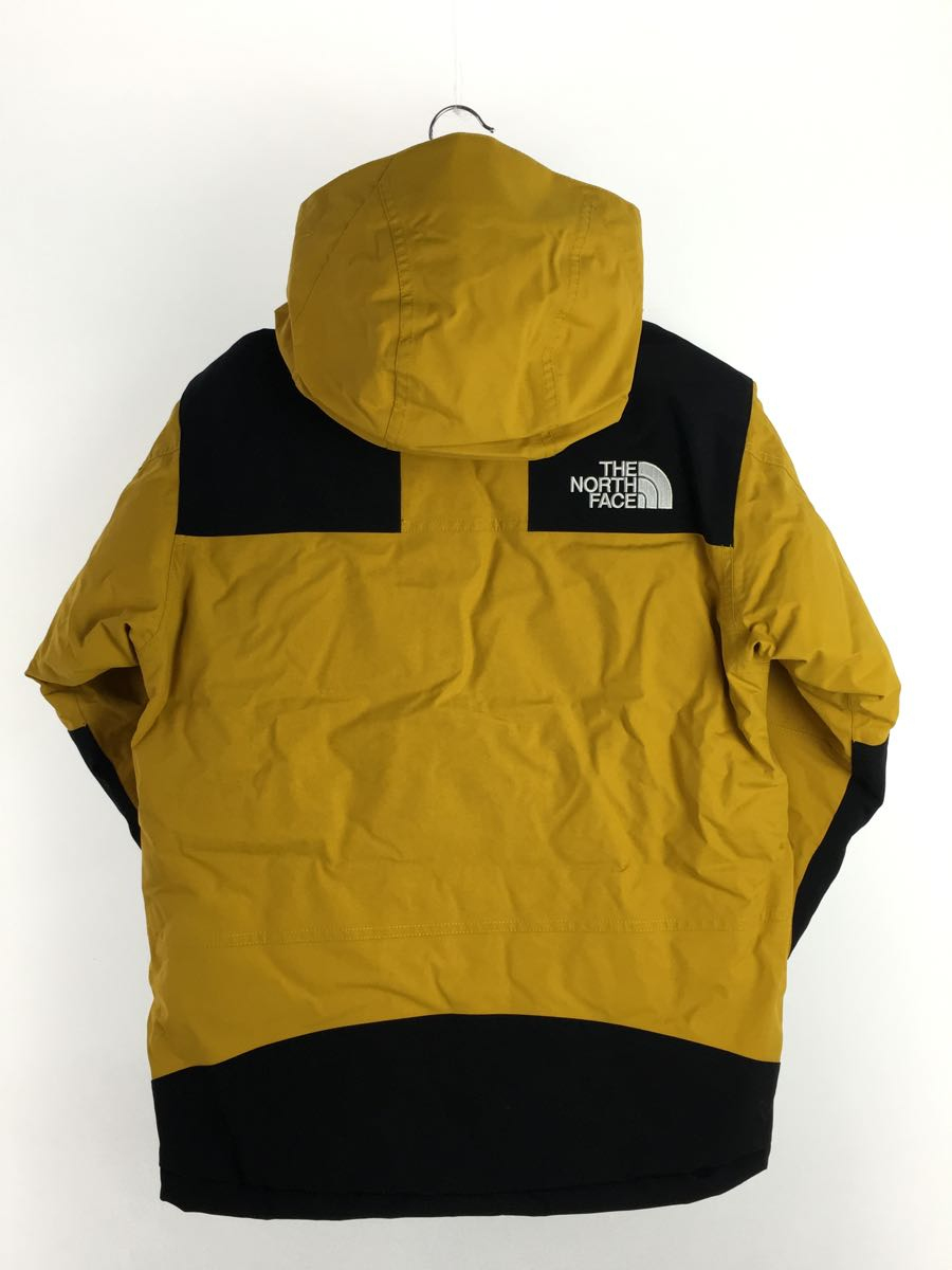 THE NORTH FACE◆MOUNTAIN DOWN JACKET_マウンテンダウンジャケット/XS/ナイロン/YLW/無地_画像2