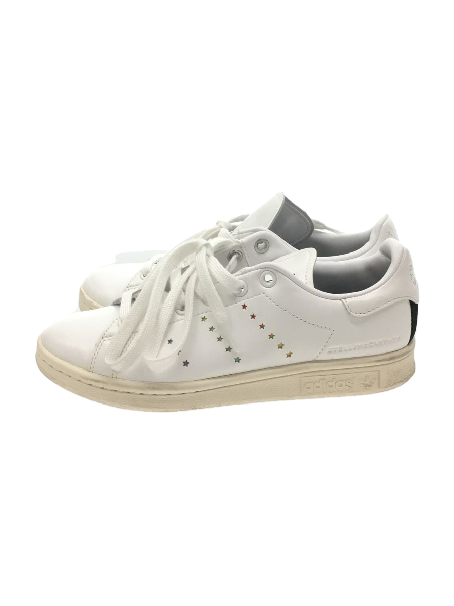 adidas by STELLAMcCARTNEY◆STAN SMITH/ローカットスニーカー/22cm/WHT/FW6875/白/ホワイト/レインボーカラー/_画像1