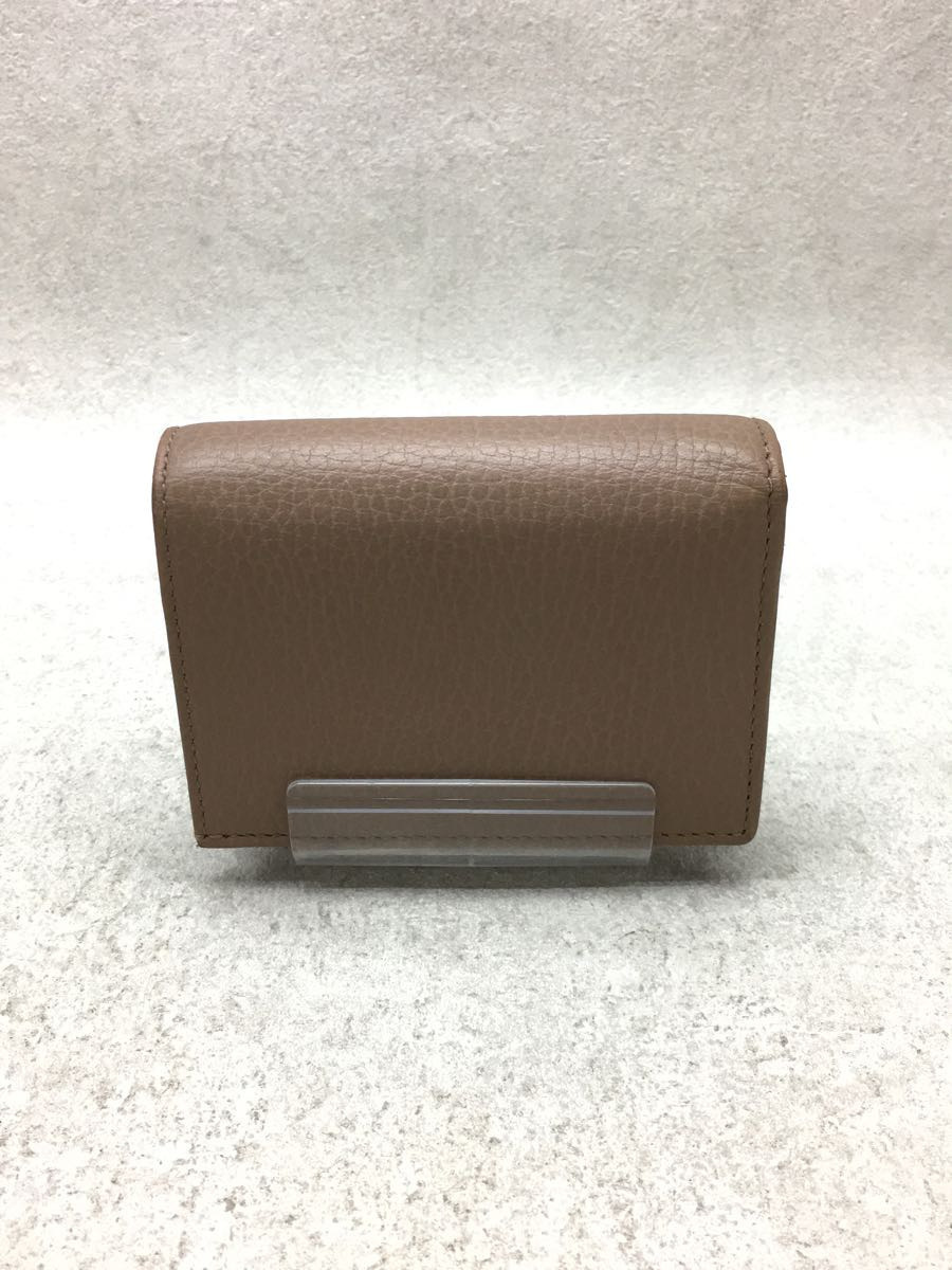 2022最新のスタイル GUCCI◇GGマーモント/2つ折り財布/レザー/BEG/無地