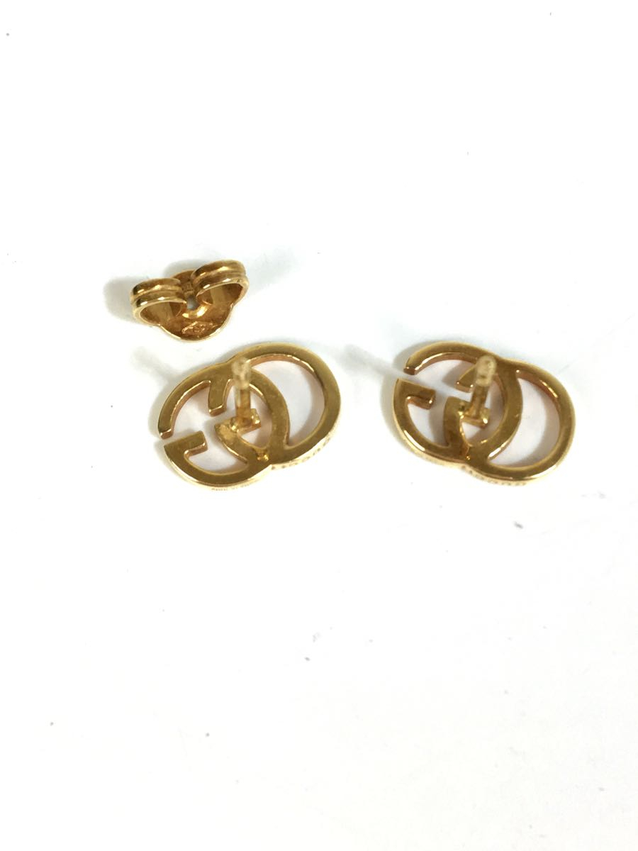 GUCCI◇インターロッキングピアス/K18/ゴールド/総重量1.6g/片方