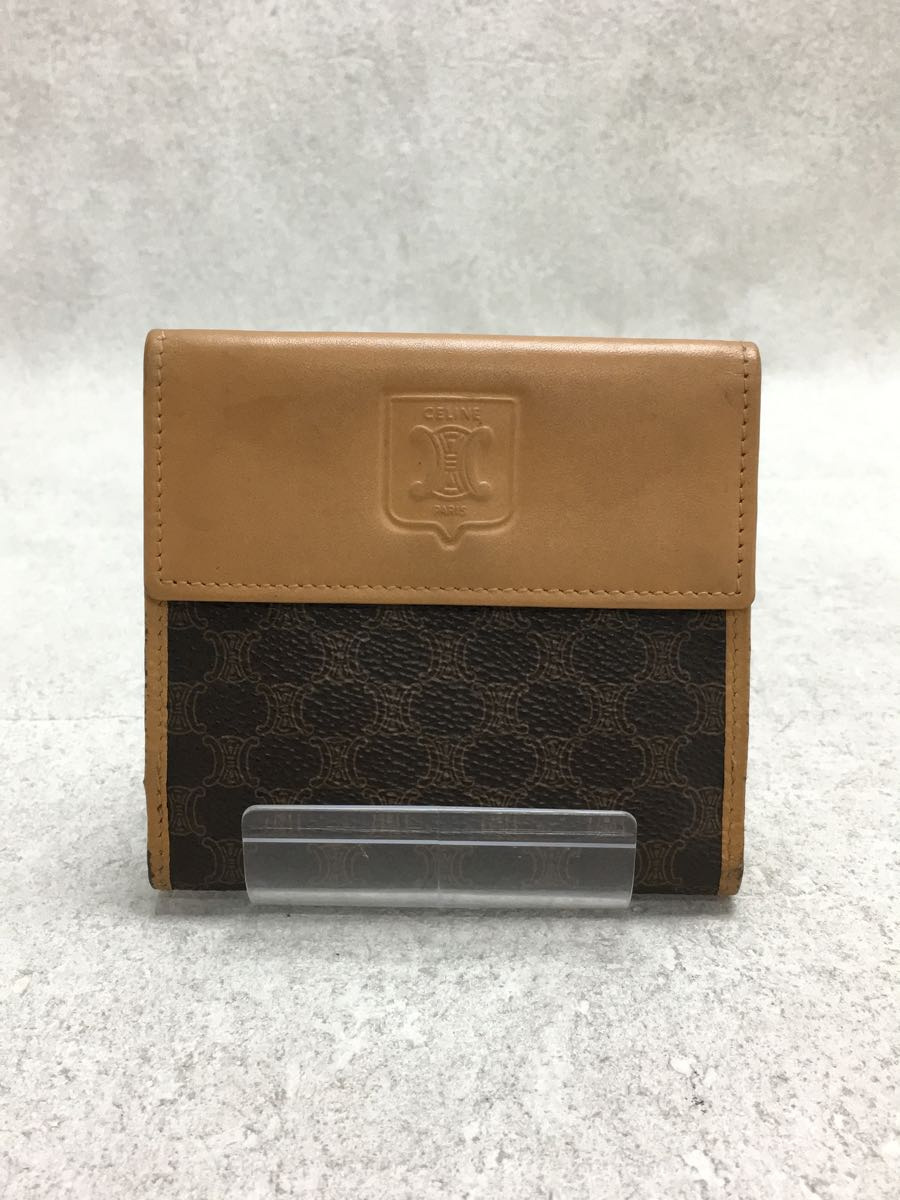 新素材新作 CELINE◇3つ折り財布/PVC/BRW/マカダム その他