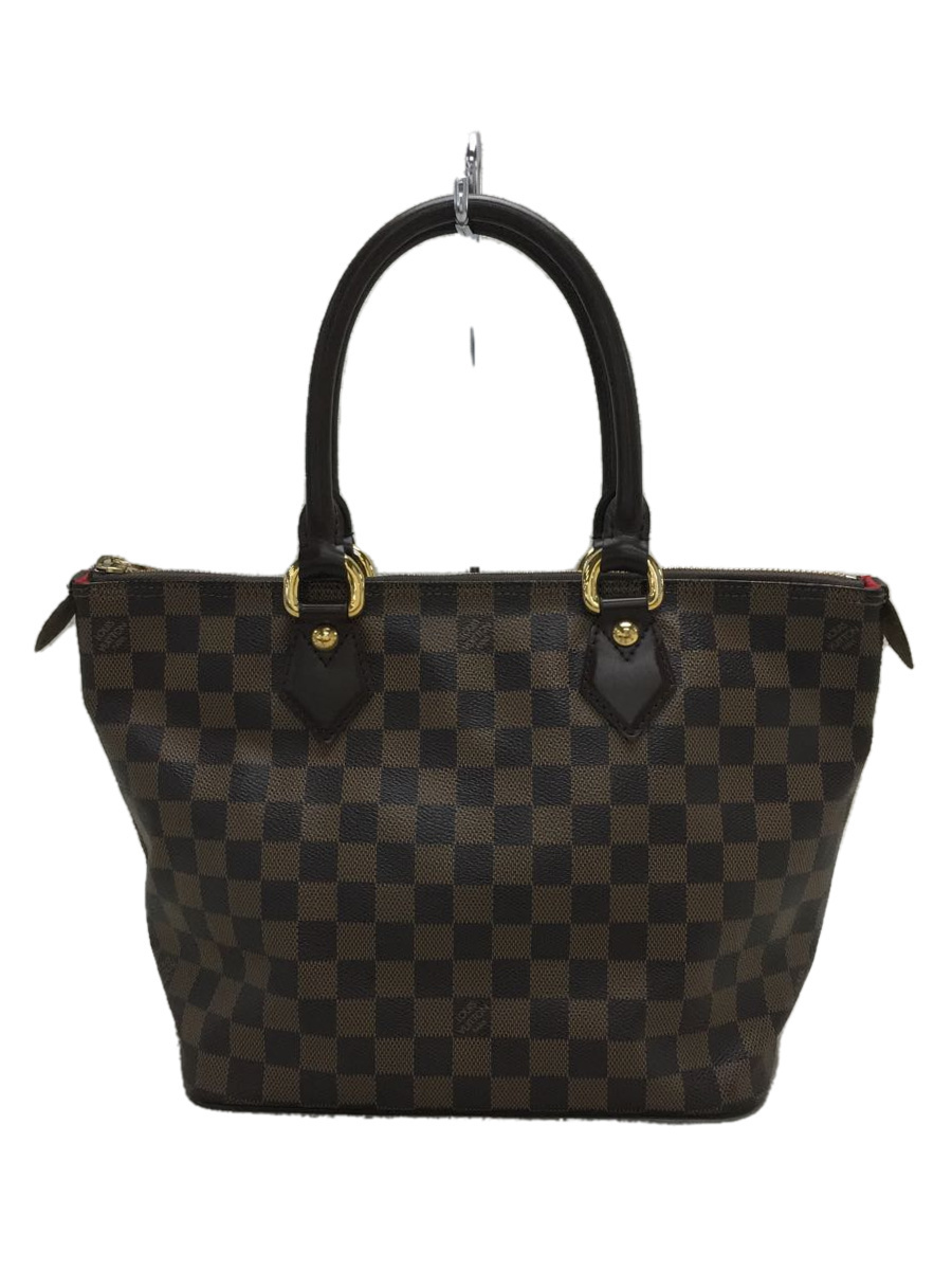 LOUIS VUITTON◆サレヤPM_ダミエ・エベヌ_BRW/PVC/BRW/N51183/VI0011/_画像1