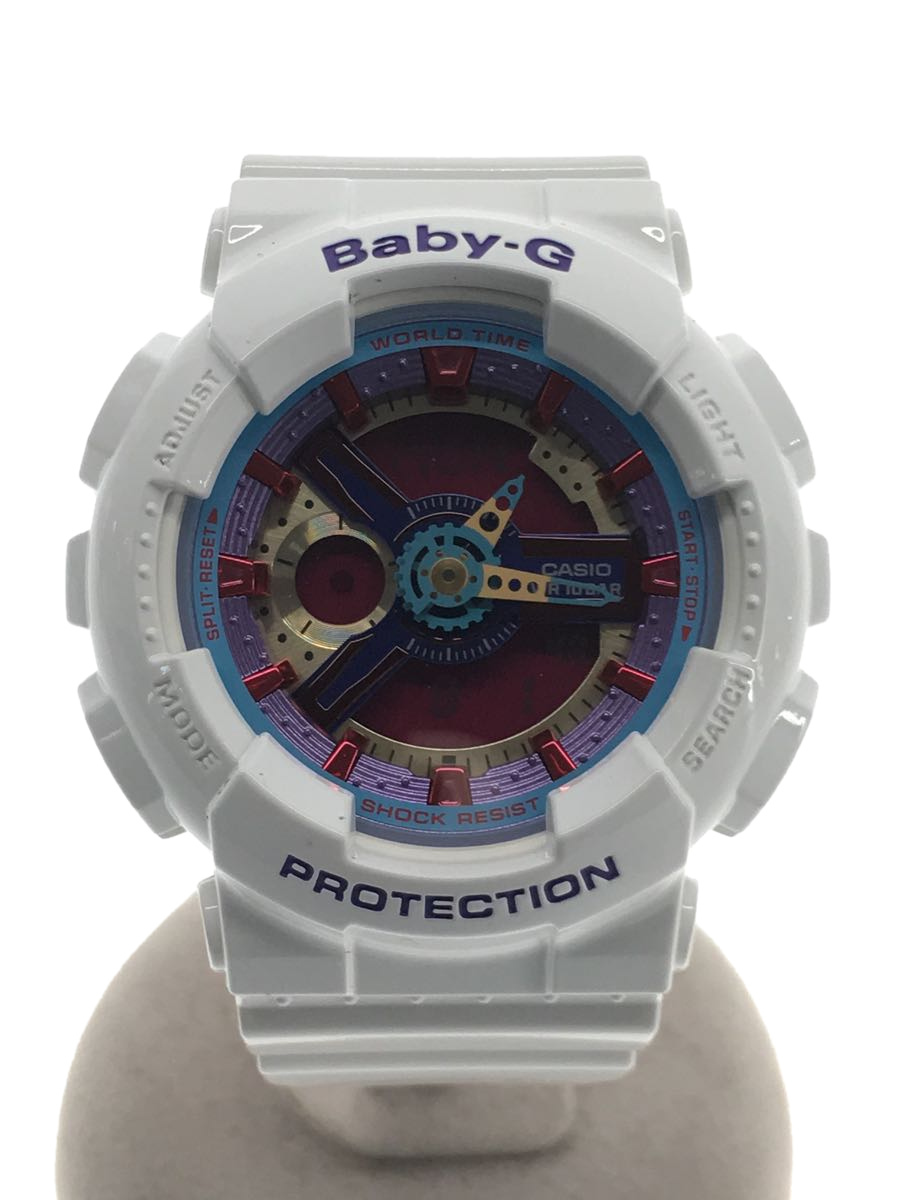 ブランド雑貨総合 CASIO◇クォーツ腕時計・Baby-G/デジアナ/WHT/BA-112