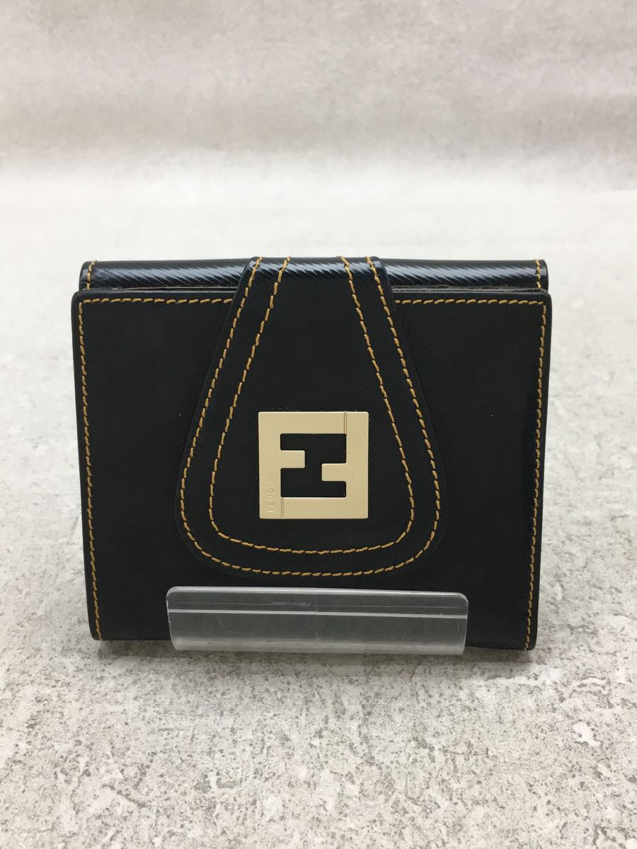 残りわずか】 FENDI◇3つ折り財布/-/BLK/メンズ/ズッカ その他