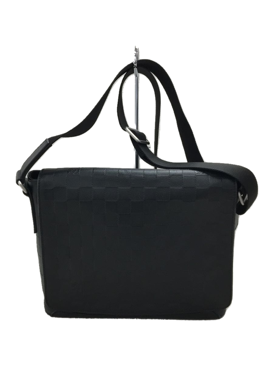 LOUIS VUITTON◇ディストリクトMM_ダミエ・アンフィニ_BLK/レザー