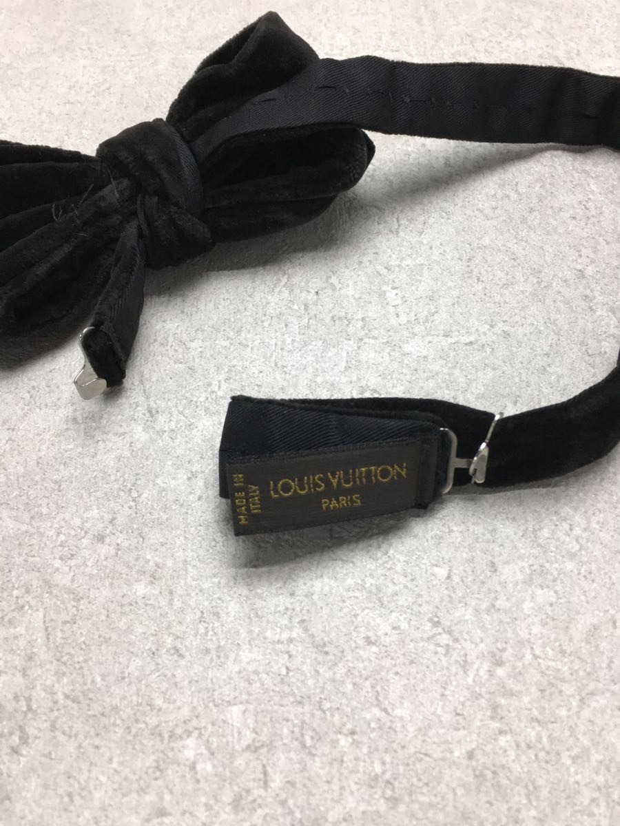 LOUIS VUITTON◆蝶ネクタイ/ベロア/BLK/無地/メンズ/LOUIS VUITTON ルイヴィトン_画像2