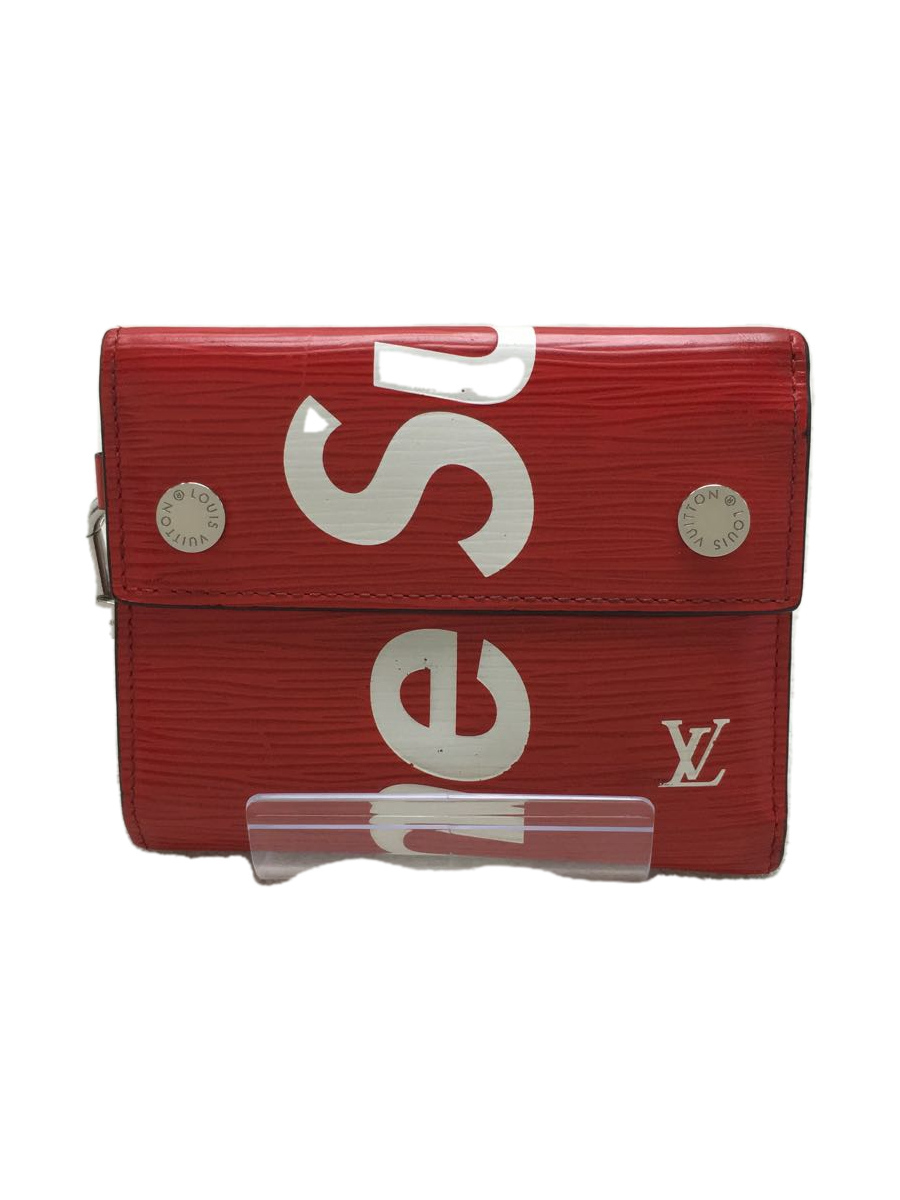 LOUIS VUITTON X SUPREME Epi Chain Wallet Red 731120