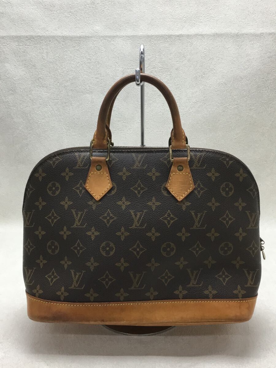 LOUIS VUITTON◇アルマMM(NEW)_モノグラム_BRW/ハンドバッグ/PVC