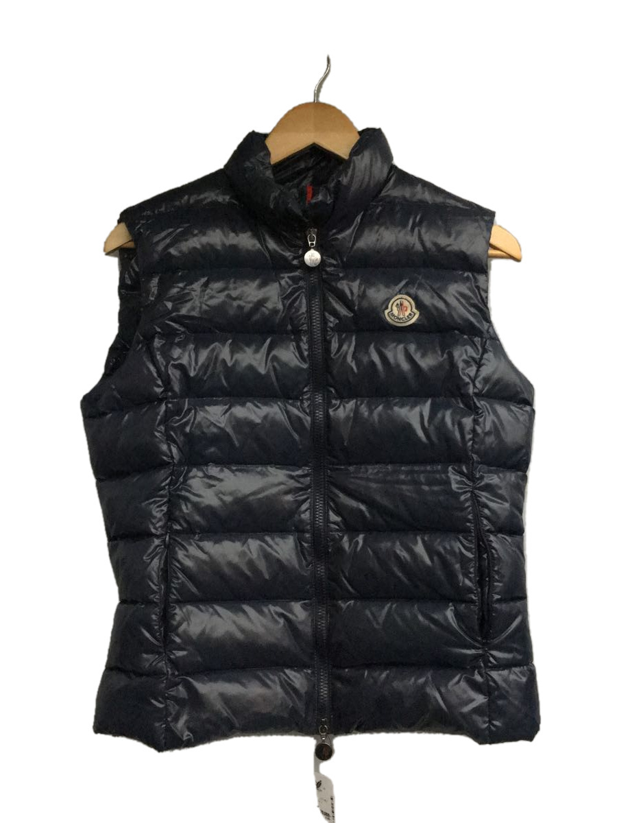 【WEB限定】 MONCLER◆ghany gilet/3/ナイロン/NVY/無地/アニメーションタグほつれ有/ Lサイズ 【WEB限定】 MONCLER◆ghany gilet/3/ナイロン/NVY/無地/アニメーションタグほつれ有/ Lサイズ