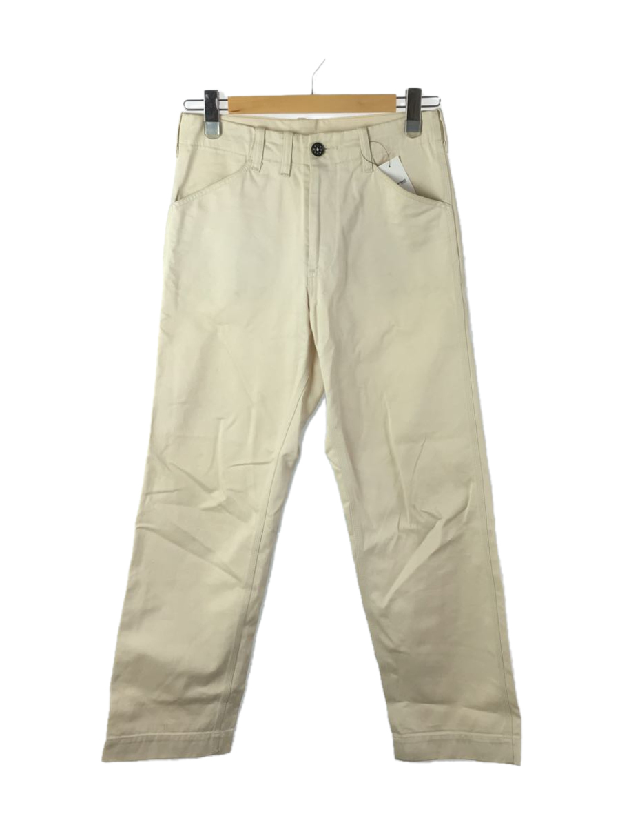 人気No.1 TUKI◇POINT WORK PANT/ボトム/0/コットン/アイボリー/汚れ有