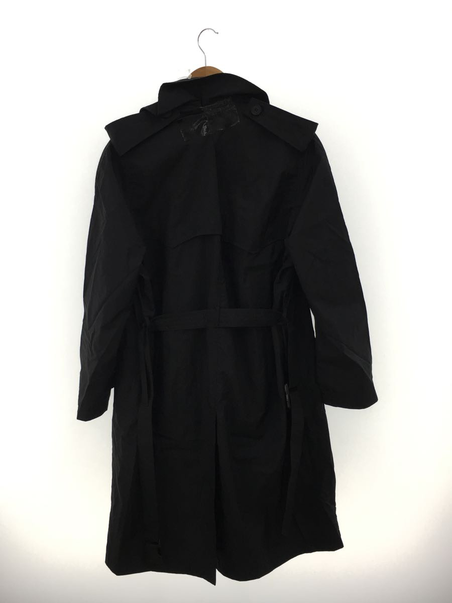 Maison Margiela◆19SS/トレンチコート/38/ポリエステル/BLK/無地_画像2