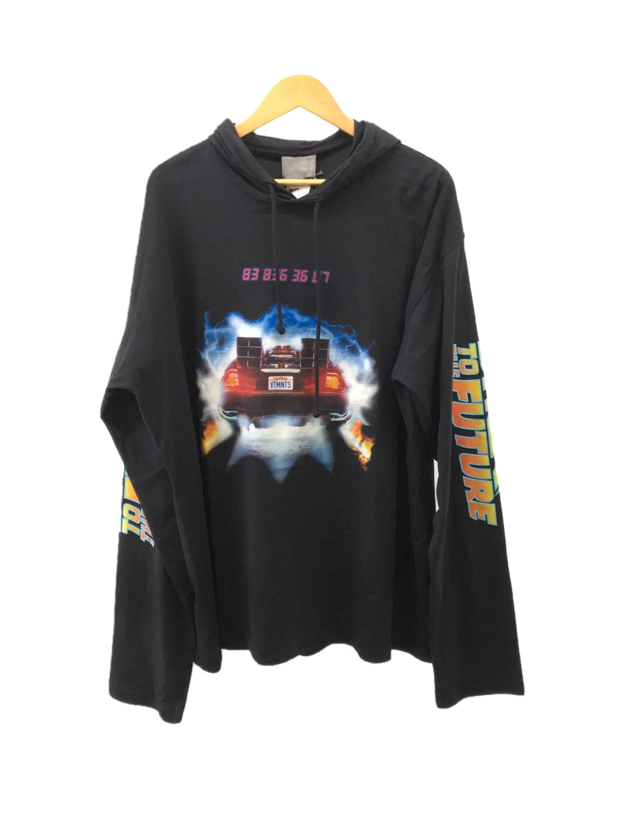 VTMNTS/Back To The Future jersey Hoodie/M/コットン/VL12TR400B