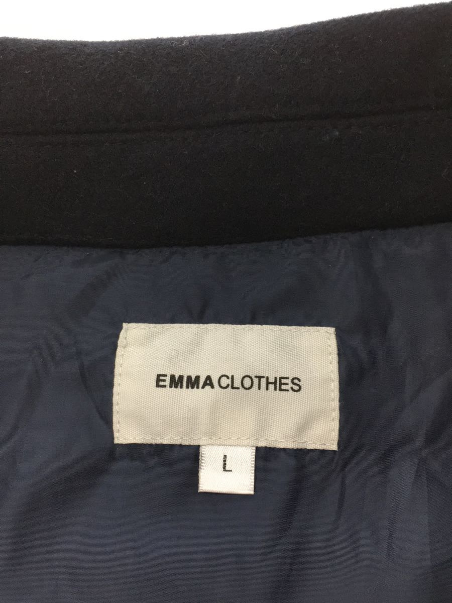 EMMA CLOTHES◇コート/L/ポリエステル/NVY/EMco661/ビーバーメルトン
