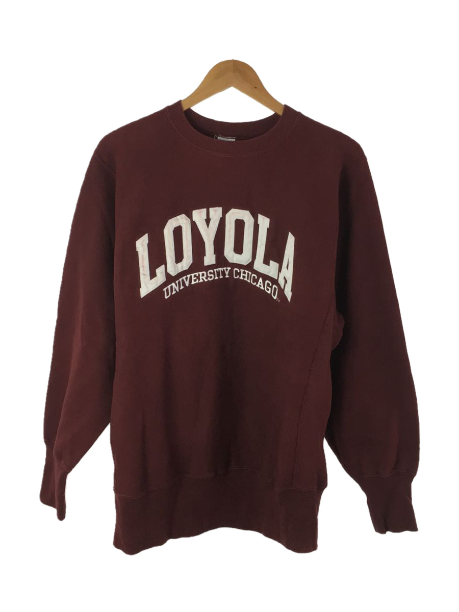 Champion◆スウェット/L/コットン/BRD/90s/RW/USA製/LOYOLA UNIVERSITY CHICAGO_画像1