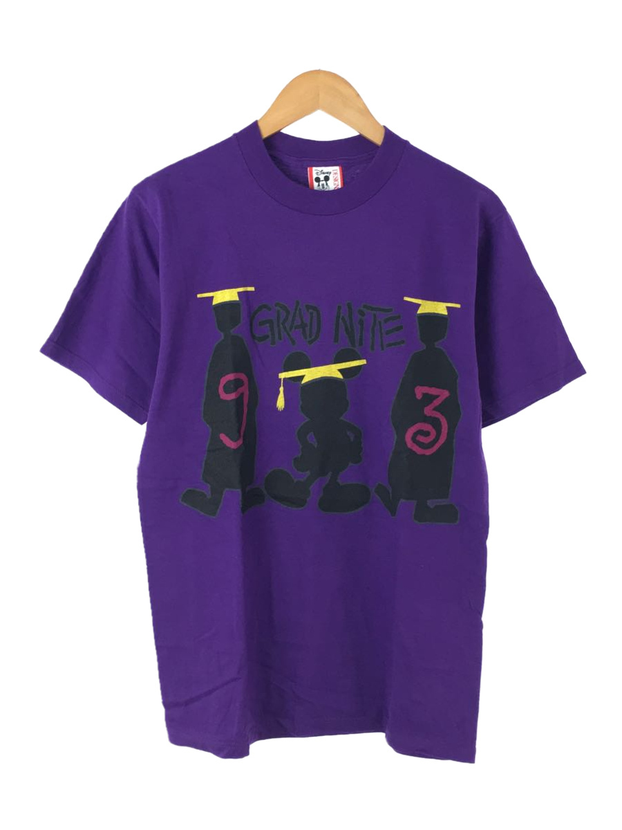 Disney VINTAGE◆Tシャツ/M/コットン/PUP/90s/USA製/GRAD NiTE Tee