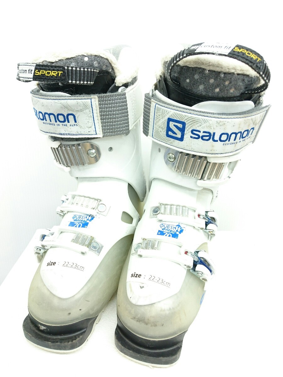 salomon◆サロモン/スキーブーツ/23.5cm/WHT/アダルト/QUEST/ACCCESS/70_画像1