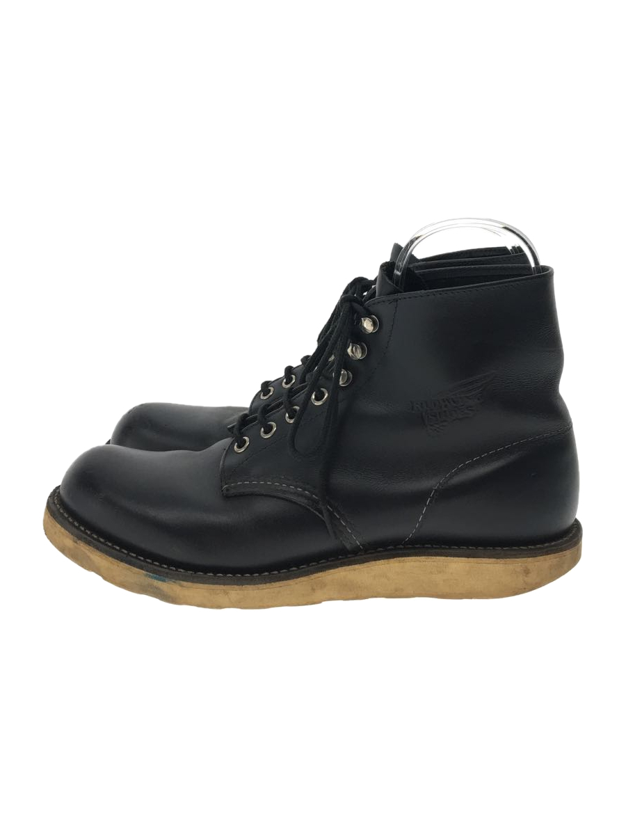 品数豊富! 6inch Work Classic WING◇レースアップブーツ/25.5cm/BLK