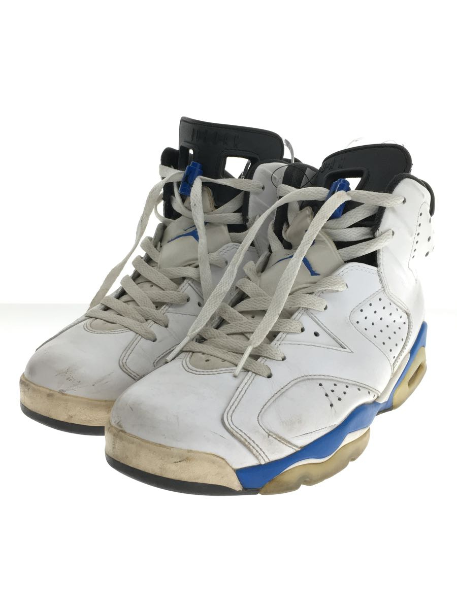 NIKE◆AIR JORDAN 6 RETRO/エアジョーダンレトロ/ホワイト/384664-107/27.5cm/WHT/レ_画像2