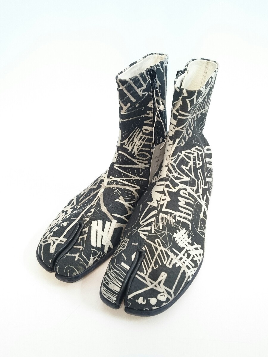 Maison Margiela◇足袋ブーツ/グラフィック/箱付/未使用品/ブーツ/43