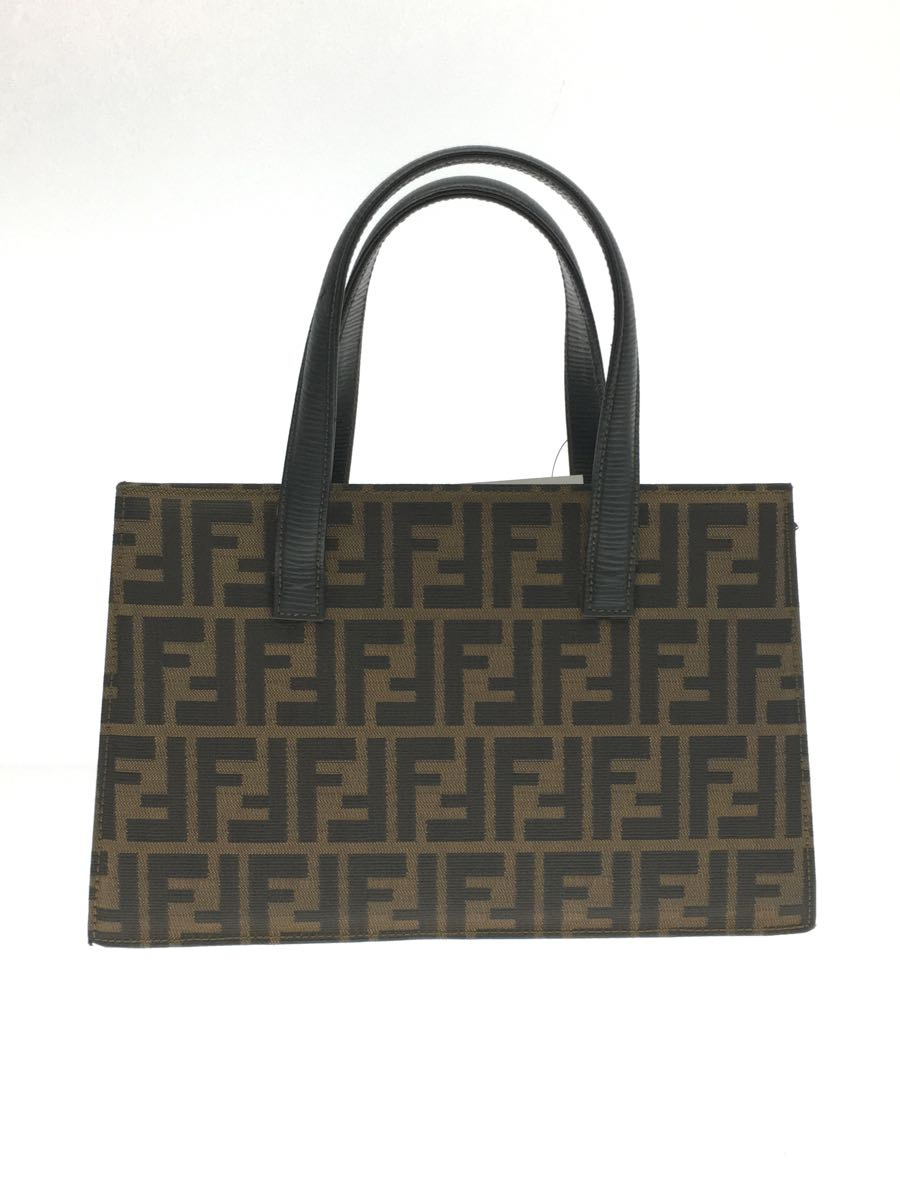 FENDI◇ハンドバッグ/キャンバス/BRW/総柄/ズッカ柄/2WAYバック | www