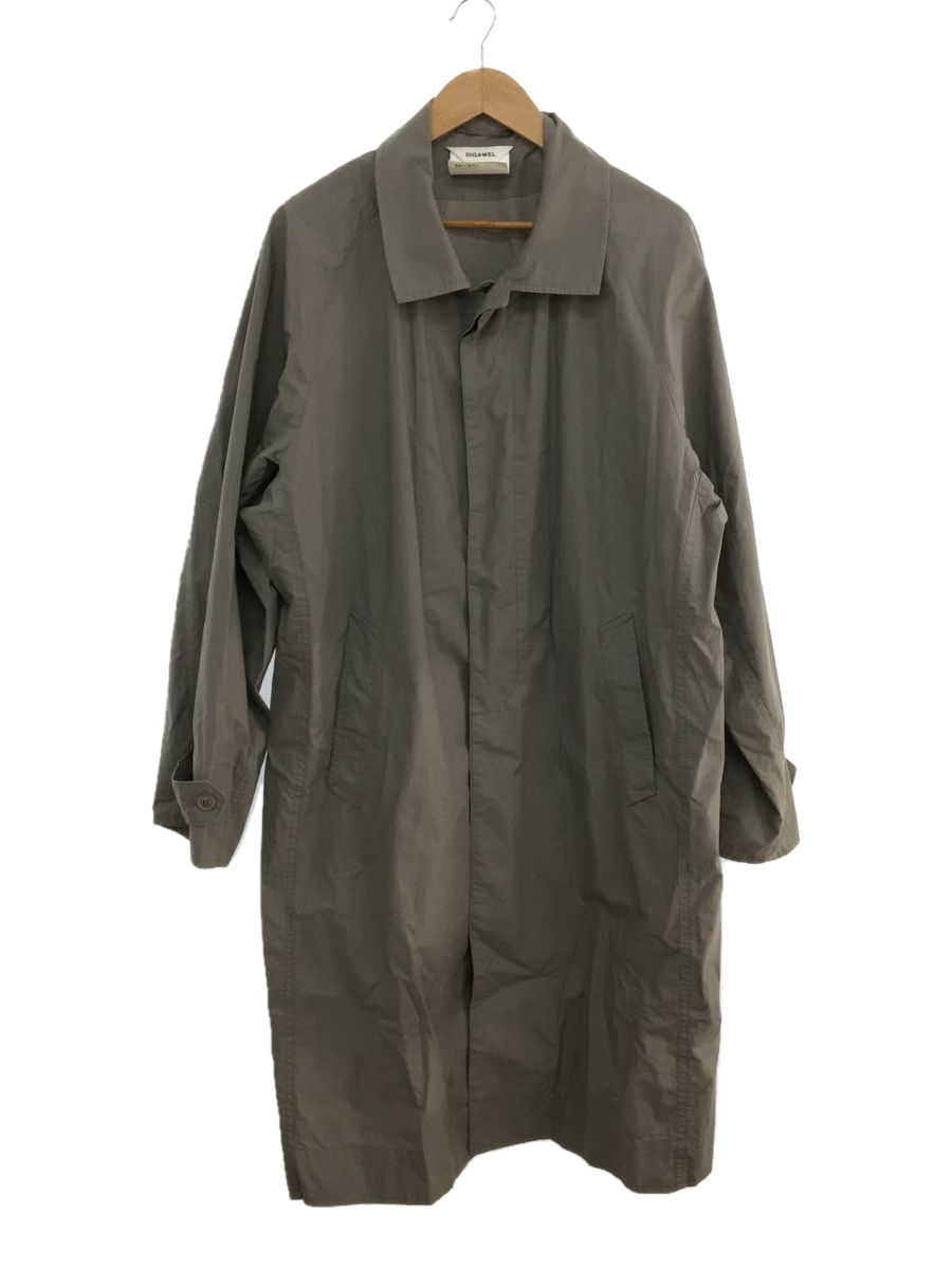 DIGAWEL◇RAGLAN SLEEVES COAT/3/コットン/グレー www.basquettotal.com