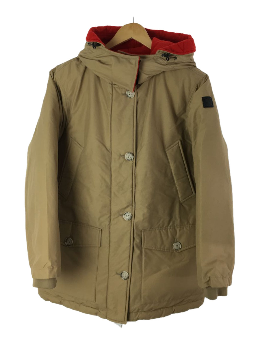 Woolrich◆REVERSIBLE PARKA NF/ダウンジャケット/XS/コットン/ベージュ