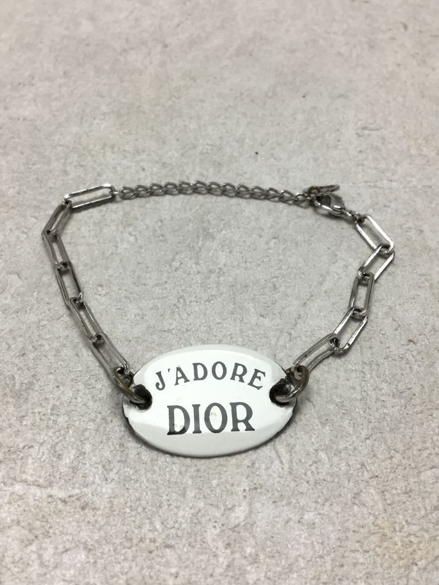 Christian Dior◆J’ADORE DIOR/ブレスレット/シルバー/プレート/キズ有/D13122