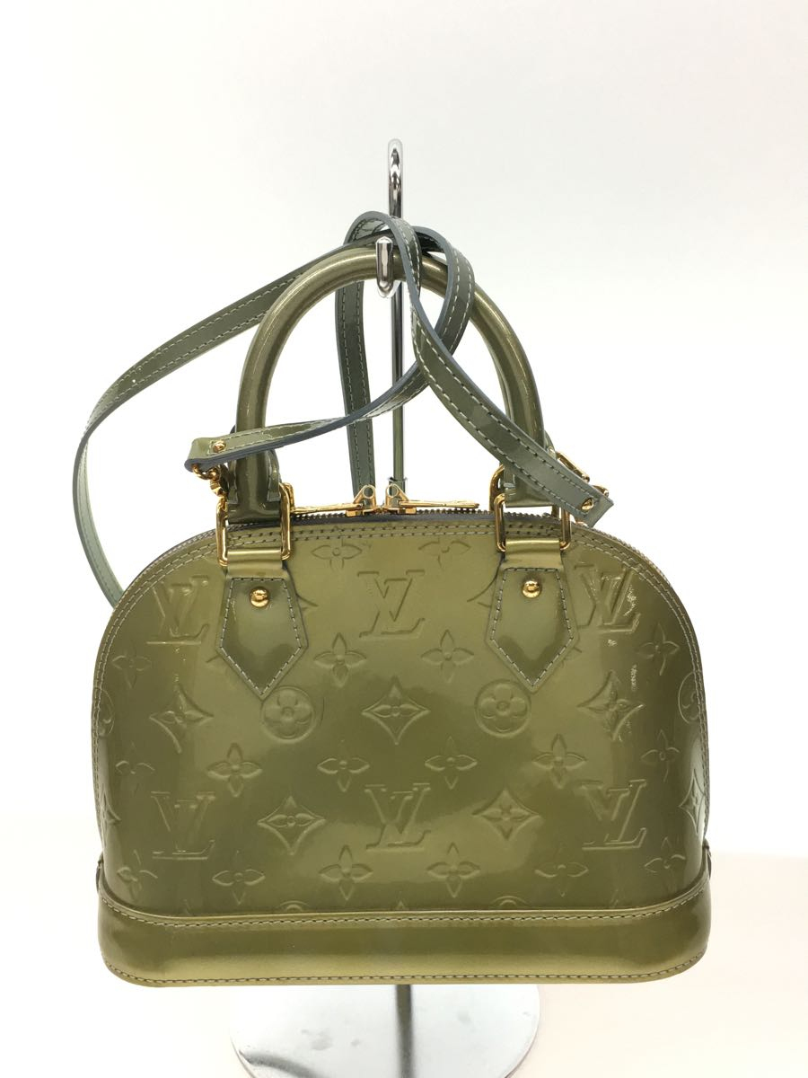 LOUIS VUITTON◇アルマBB_ヴェルニ/ハンドバッグ/PVC/グリーン